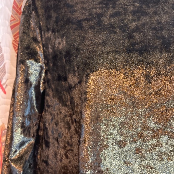 Show Me Your MuMu Velvet Cold Shoulder Dress Lg - Picture 10 of 12